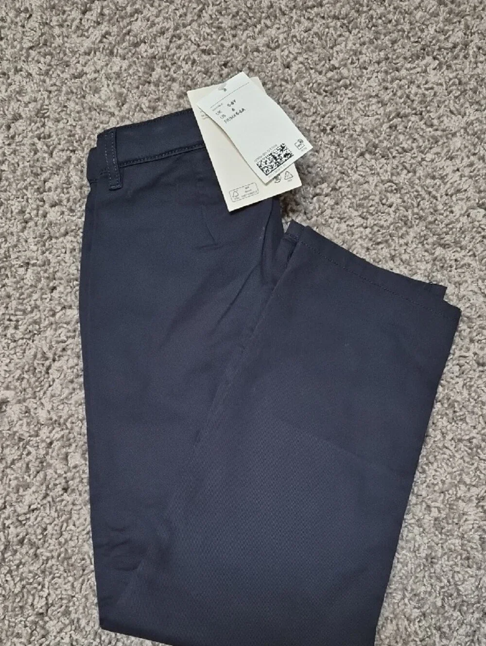 H&M Boys Navy Chino Pants Size 5-6